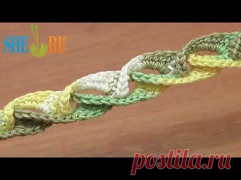 Объемные шнуры и ленточки крючком..