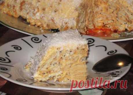 Торт из крекеров с маком - Вкусный дом - пошаговые рецепты с фото