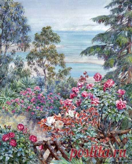 Весной был полон сад... Изумительные акварели художницы Beatrice E. Parsons (British, 1870-1955).