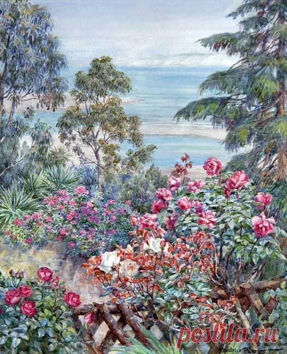 Весной был полон сад... Изумительные акварели художницы Beatrice E. Parsons (British, 1870-1955).