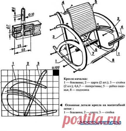 Кресло качалка своими руками