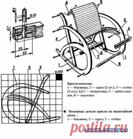 Кресло качалка своими руками