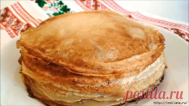 Блины на пиве с молоком. Ох, и вкусные!