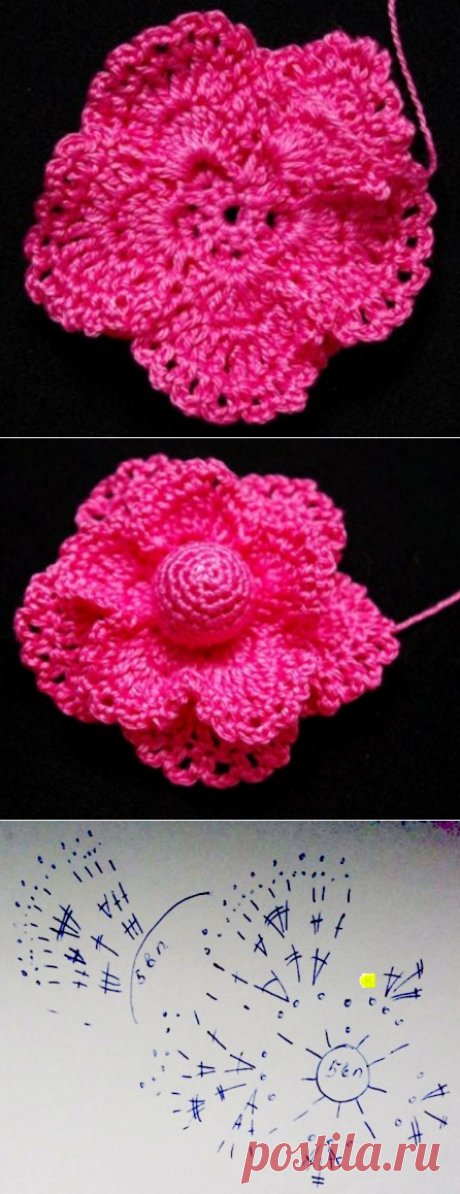 Цветок для украшений,мастер-класс от Tasha Podakova