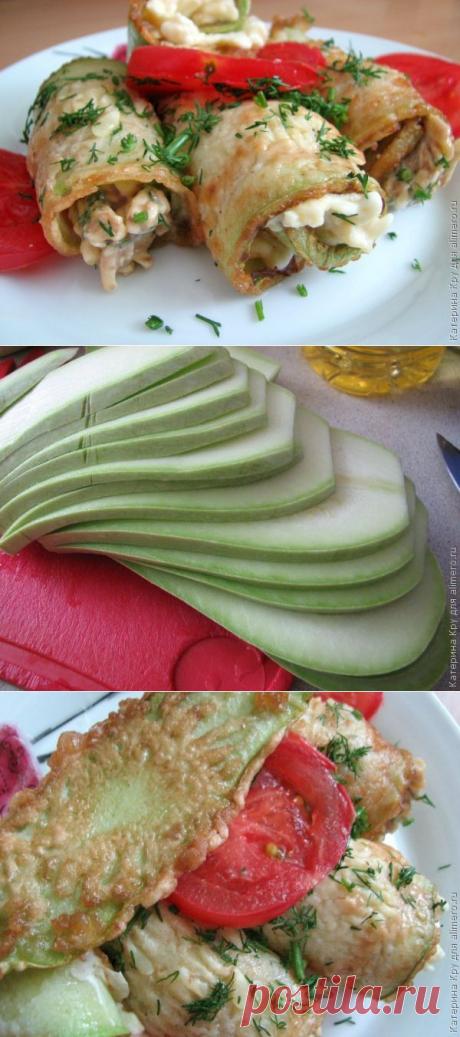 Пикантные рулетики из кабачка | Интересные рецепты