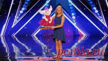 12 -летняя девочка с первой попытки выиграла конкурс "America's Got Talent"! Уже более 4 млн. просмотров! Дарчи Линн из Оклахома-Сити действительно всего 12 лет и она вовсе не профессиональная артистка, но после сногсшибательного выступления на конкурсе этому дуэту сулят большое