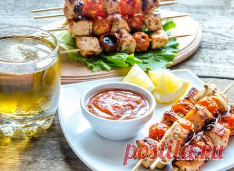 Вкусный шашлык из курицы в меду (куриный шашлык) - Антрекот - большая кулинарная книга рецептов