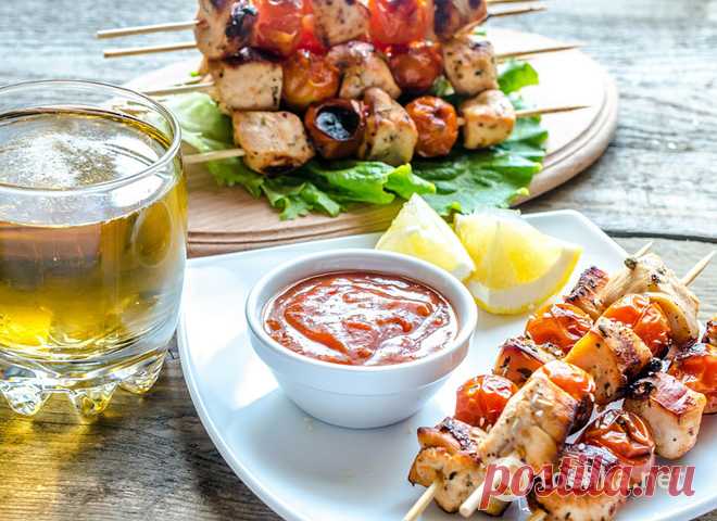 Вкусный шашлык из курицы в меду (куриный шашлык) - Антрекот - большая кулинарная книга рецептов