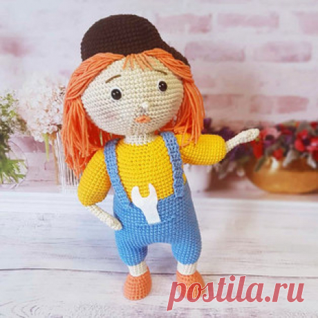 Доктор Машинкова амигуруми. Схемы и описания для вязания игрушек крючком! Бесплатный мастер-класс от Анастасии @voikatoys по вязанию куклы из поучительного мультфильма &quot;Доктор Машинкова&quot;. Высота вязаной игрушки при…