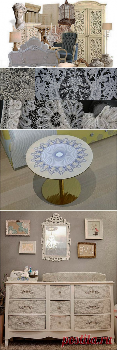 Кружевная роспись, кружевные узоры на мебели - Домашний очаг