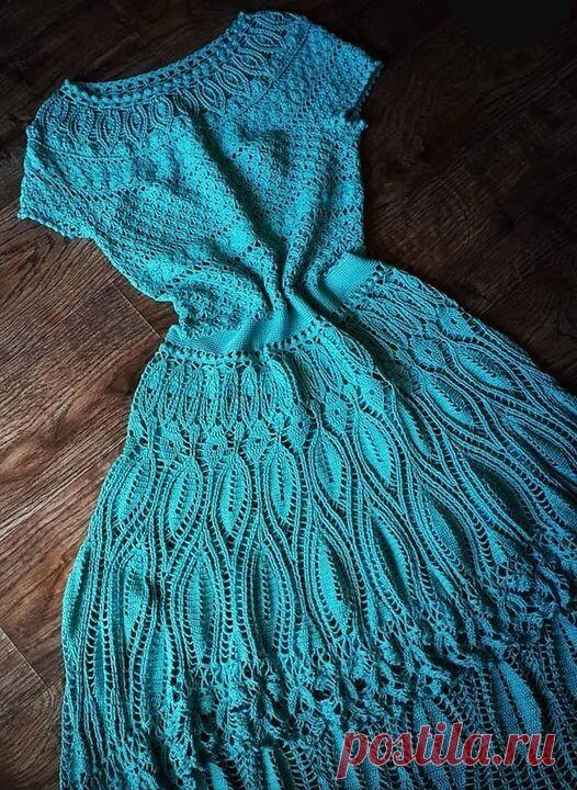 Голубое платье от olgalevada_crochet. Крючок.

Если вы сохранили пост в закладки, поставьте 