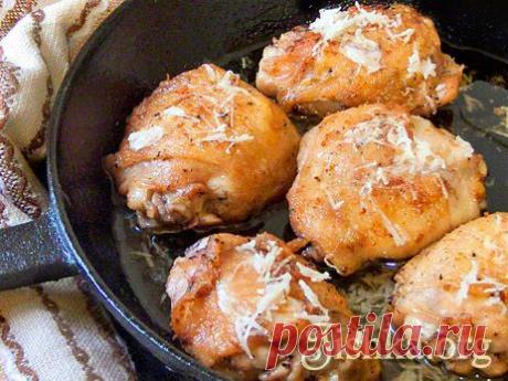 Жареные окорочка с чесноком | Вкус жизни