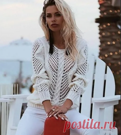 Схема вязания женского джемпера