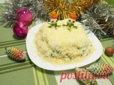 Салат “Сугробы” — 6 рецептов для праздничного стола | Вкусные рецепты