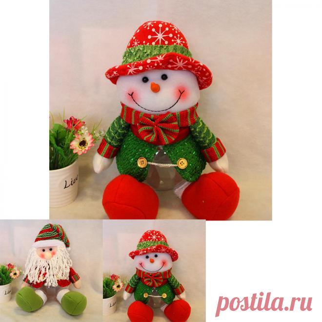 Файл cookie Снеговик конфеты пластиковые баночки контейнер для упаковки Описание:
Материал:ткань
Размер:29 * 18 * 20 см(кувшин:14 * 14 см)
Цвет:красный, зеленый
Вес:160 г

Функция:
1.Творческие Рождественский подарок отправить своим друзьям или дети
2.Фланель материала это очень мягкие и удобные для сенсорных.
3.Пластиковая банка может использоваться как контейнер для хранения конфеты или другие элементы.
4.Очень милые рождественские украшения, выделите праздничная атмосфе...