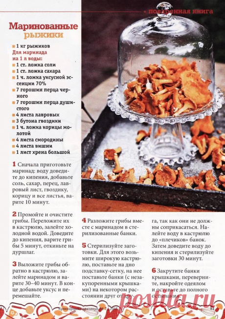 Маринованные рыжики