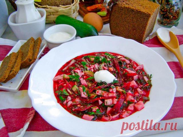 Холодник из свеклы рецепт с фото пошагово - 1000.menu