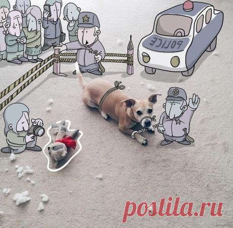 Фото с рисунками. Lucas Levitan - необычные снимки.