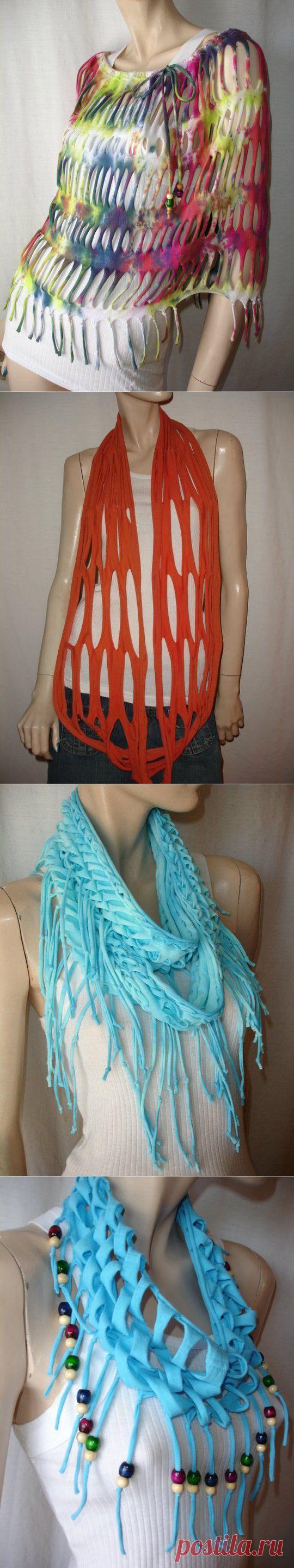 Новая фактура из старых футболок (Александра Ш.) / Футболки DIY /