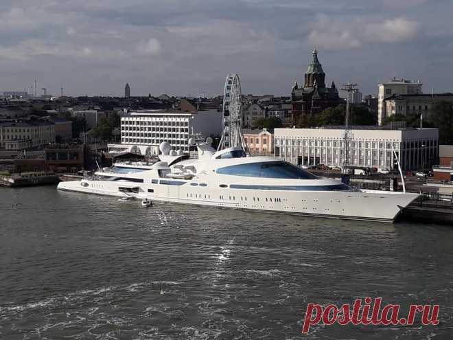 В Хельсинки пришла яхта арабского шейха размером с ракетный эсминец - Финляндия - Новости Санкт-Петербурга - Фонтанка.Ру