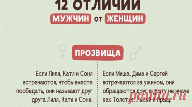 В чем различие между мужчиной и женщиной? )))  Умный совет.   >>>>>>>