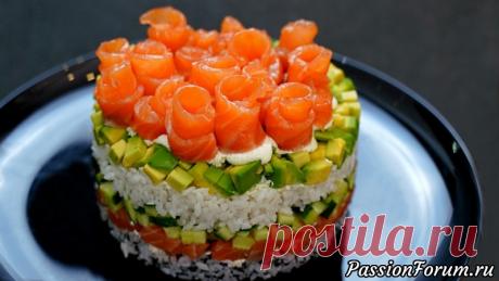 Этот салат просто находка! Салат Филадельфия или Ленивые суши - запись пользователя FooDee (Alina) в сообществе Болталка в категории Кулинария Потрясающе вкусный салат, который станет главным блюдом и украшением праздничного новогоднего стола. Все, кто любит суши и роллы обязательно оценят! Чтобы приготовить салат Филадельфияили Ленивые суши:  Огурец – 2 шт.