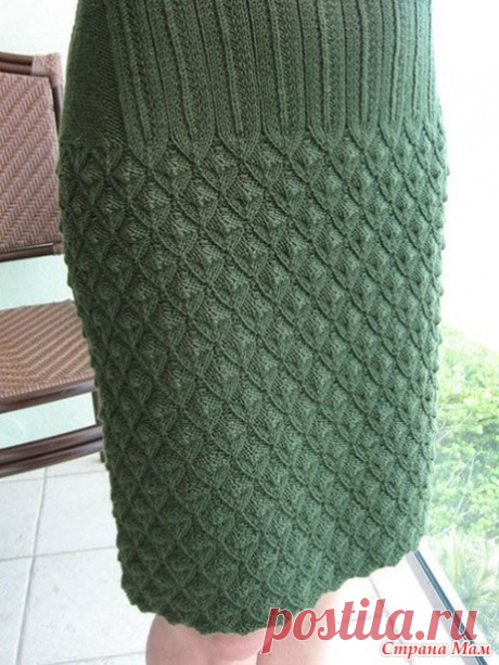 Юбка "Сильва" с красивым объёмным узором. - Вязание - Страна Мам