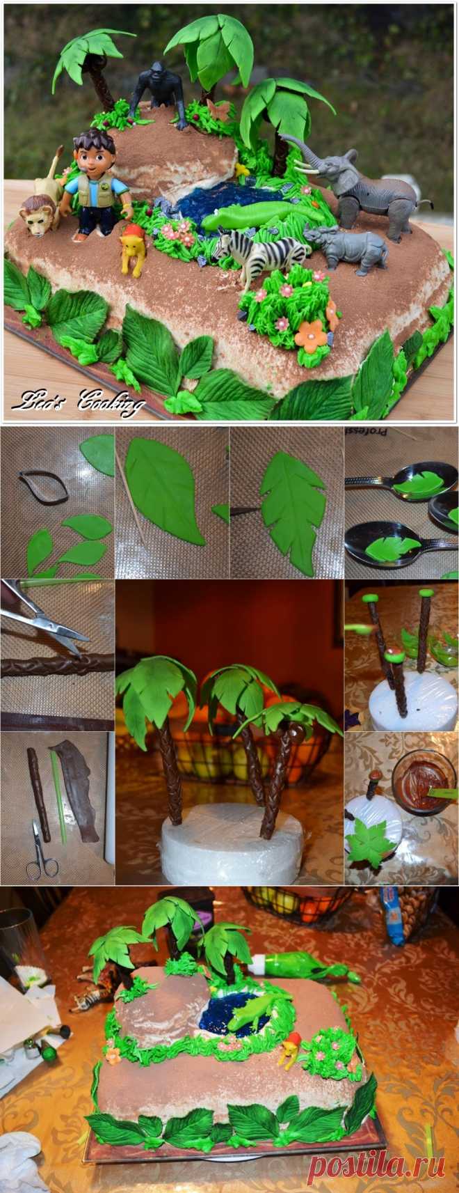 Lea's Cooking: "Diego Jungle Cake Tutorial"