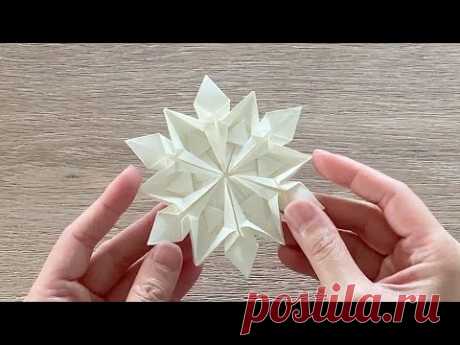 Paper Snowflake / Christmas Snowflake ❄️ - YouTube
