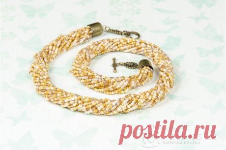Мастер-класс по изготовлению ожерелья из бисера "Хомут" (бисерная низка)