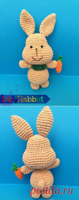 В Кармелитском Amigurumi: Mr. Rabbit Amigurumi. Free Pattern