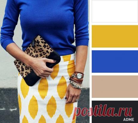 Как комбинировать насыщенный синий: 7 актуальных сочетаний