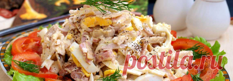 Салат Мужская мечта с курицей и опятами • Рецепт Очень вкусный и сытный салат Мужская мечта с курицей и опятами, перепелиным яйцом и луком, заправленный майонезом. Это самое лучшее сочетание простых и доступных ингредиентов.