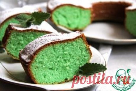 Мятно-кокосовый кекс - кулинарный рецепт