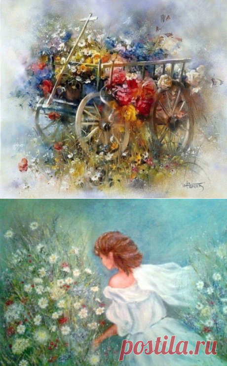 Творчество художника Willem Haenraets (Уильям Хаенратс) - прекрасные картинки для декупажа
