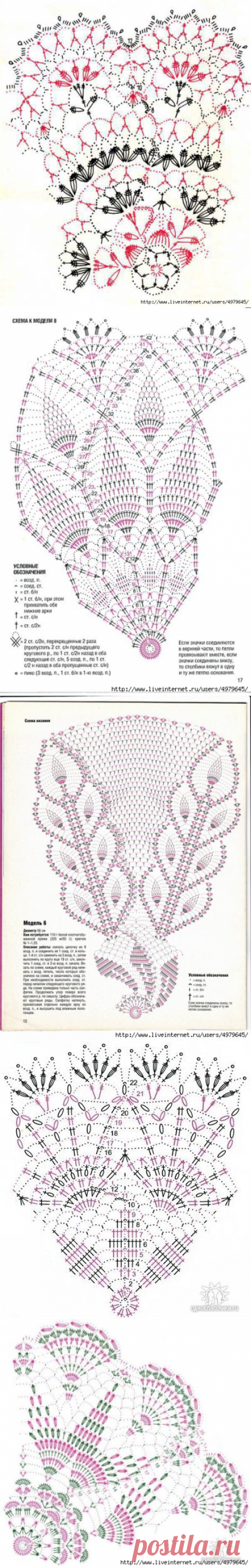 КРАСИВЫЕ СХЕМЫ ДЛЯ ЮБОК ИЛИ САЛФЕТОК