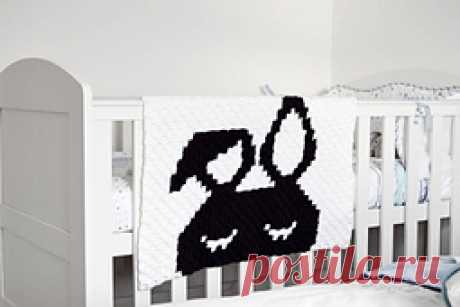 Ravelry: Lazy Bunny Blanket модель Келли Арнелл