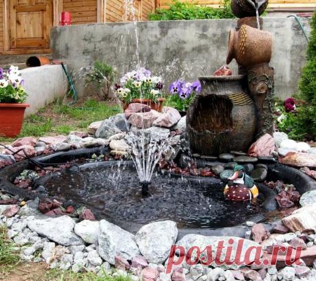 Декоративный фонтан украсит Ваш двор