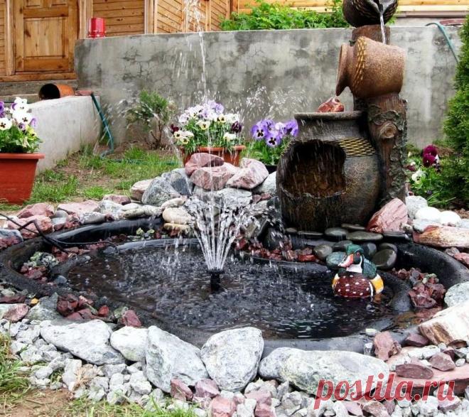 Декоративный фонтан украсит Ваш двор