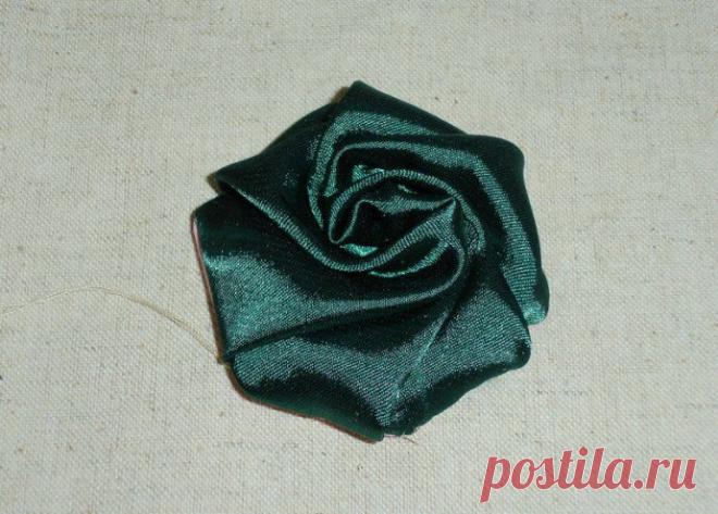 Цветок из ткани. МК.