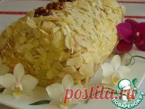 Миндальное полено из слоеного теста - кулинарный рецепт