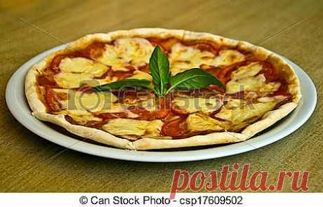 Стоковая фотография pizza, Margarita, baking csp17609502 - Поиск стоковых фото, картинок, изображений и фотоклипартов