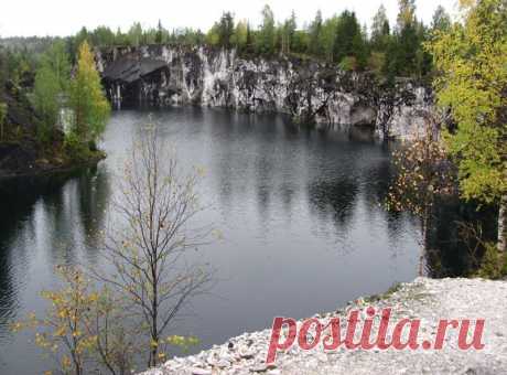 Карелия. Сортавала. Мраморный карьер Рускеала. Водопады, где снимали "А зори здесь тихие" Горный парк "Рускеала" - одна из главных достопримечательностей Карелии. Он расположен в 10 километрах от границы с Финляндией и примерно в 30 километрах