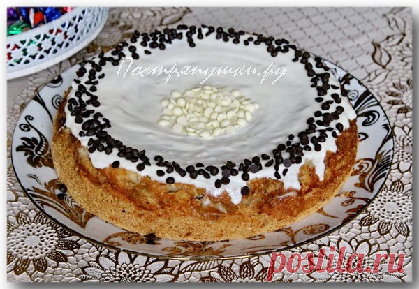 ВКУСНАЯ ШАРЛОТКА СО СМЕТАННЫМ КРЕМОМ