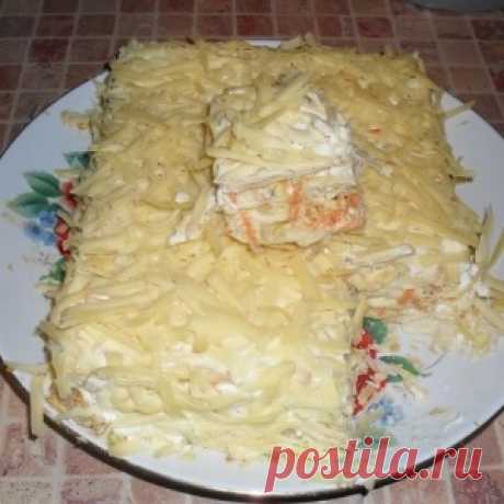 ЗАКУСОЧНЫЙ РЫБНЫЙ ПИРОГ ИЗ КОРЖЕЙ &quot;НАПОЛЕОН&quot;