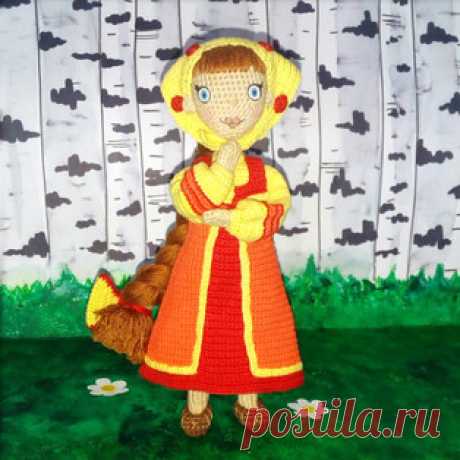 Кукла Любава амигуруми. Схемы и описания для вязания игрушек крючком! Бесплатный мастер-класс от Леси Медведевой по вязанию куклы по имени Любава - персонаж из детского мультфильма &quot;Три богатыря&quot;. Высота вязано…