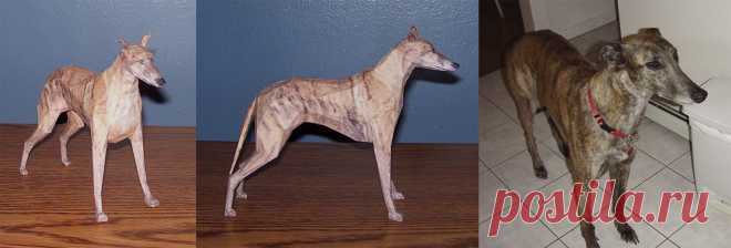 Greyhound Assembled This one I did while I was away at school missing my dog back home. I've got an enormous greyhound named Stoney, and I was bored one day and quick made a little model of him, figured what the heck,...