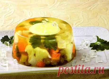 Заливное с куриным филе