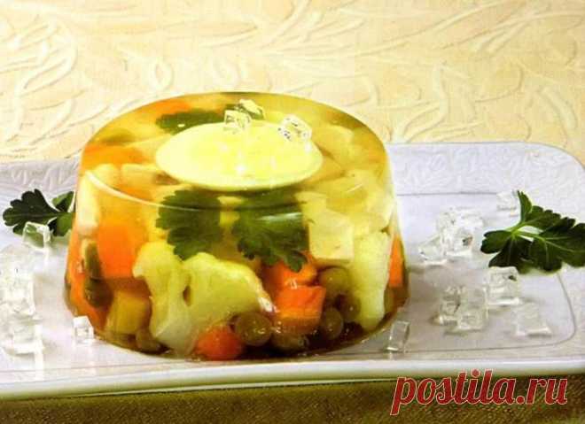 Заливное с куриным филе