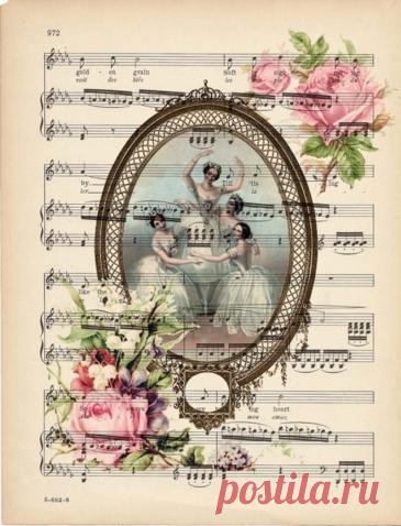 И немножечко винтажных картинок... | Винтаж